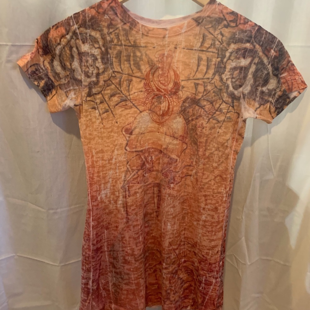 Sinful, Crew Neck, Short Sleeve Shirt, T Shirt